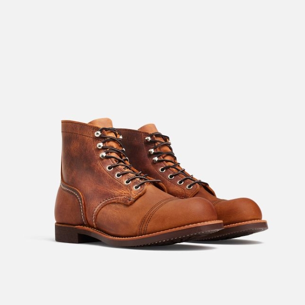 Men's Red Wing 6-Inch in Copper Rough & Tough Leather Heritage Shoes Copper | NZ6230LDR