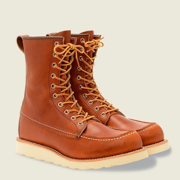 Men's Red Wing 8-inch Classic Moc 8-Inch Boot Heritage Boots Brown | NZ5490KDE