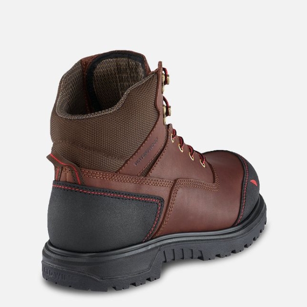 Men's Red Wing Brnr XP 6-inch Waterproof Work Boots Brown | NZ1587IUA