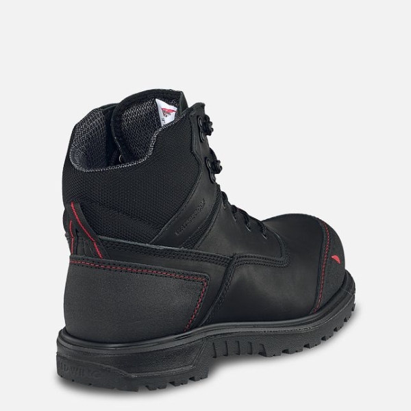 Men's Red Wing Brnr XP 6-inch Waterproof Work Boots Black | NZ1647RPK