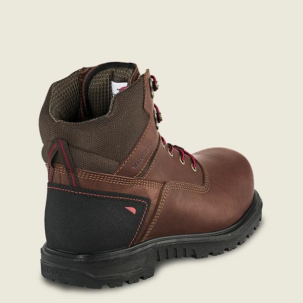 Men's Red Wing Brnr XP 6-inch Waterproof CSA Safety Toe Boot Work Boots Black | NZ4857UCE