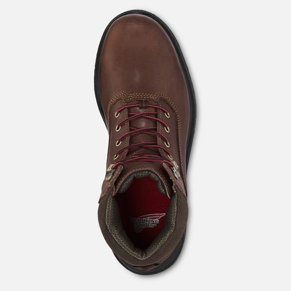 Men's Red Wing Brnr Xp 6-inch CSA Waterproof Shoes Brown | NZ9460VQY