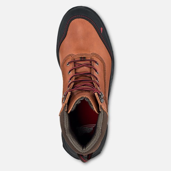 Men's Red Wing Brnr Xp 6-inch Waterproof Shoes Brown | NZ2738ZRI