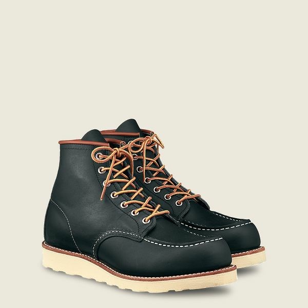 Men's Red Wing Classic Moc 6-inch boot Heritage Boots Navy | NZ9142MZV