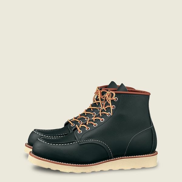 Men's Red Wing Classic Moc 6-inch boot Heritage Boots Navy | NZ9142MZV