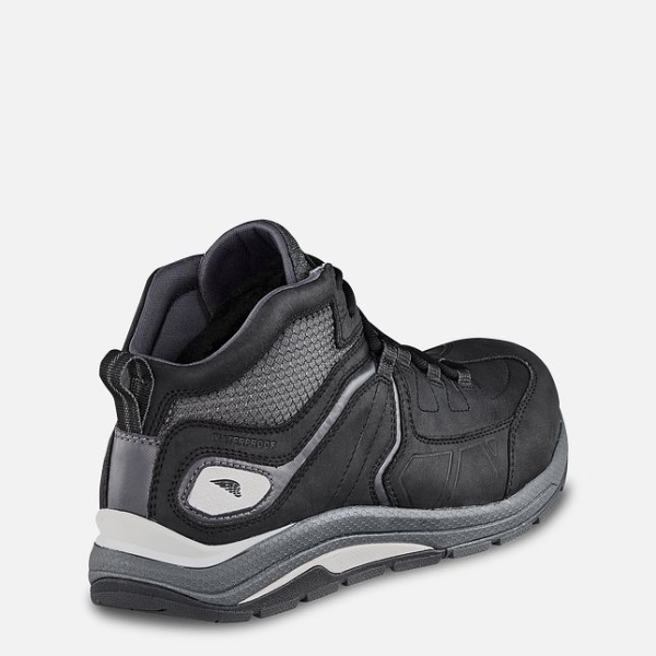 Men's Red Wing Cooltech™ Athletics Waterproof Athletic Safety Shoes Black / Grey | NZ0246FQI