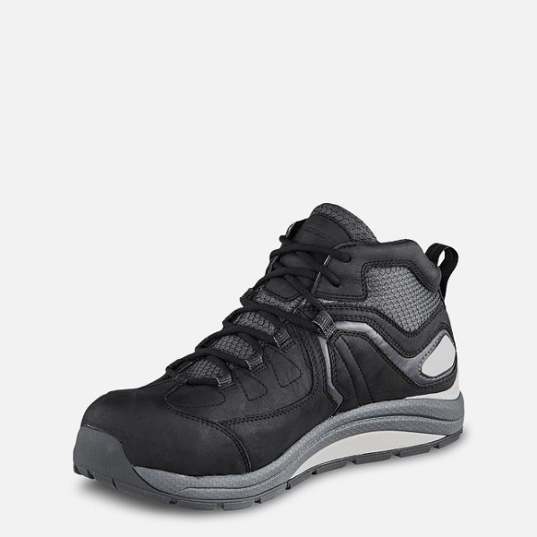 Men's Red Wing Cooltech™ Athletics Waterproof Athletic Safety Shoes Black / Grey | NZ0246FQI