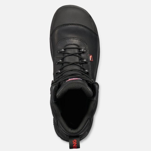 Men's Red Wing Crv™ 6-inch Waterproof Safety Shoes Black | NZ6547QJB