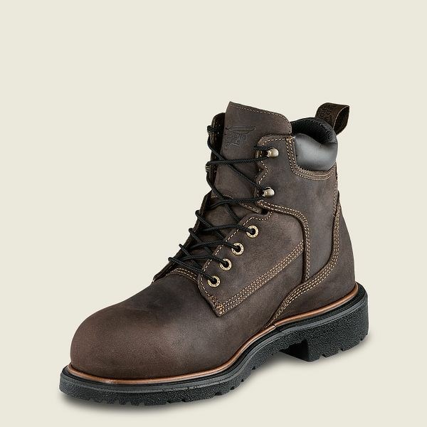 Men's Red Wing DynaForce 6-inch Insulated, Waterproof Safety Toe Boots Brown | NZ9310BKQ