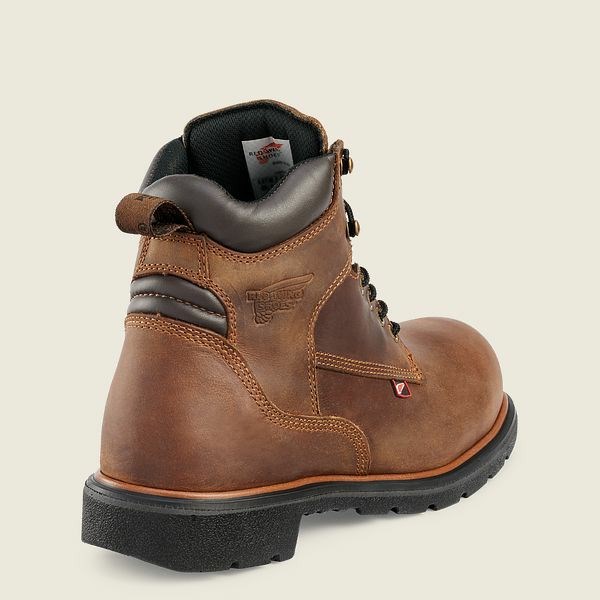 Men's Red Wing DynaForce 6-inch Safety Toe Boots Brown | NZ2095AVC