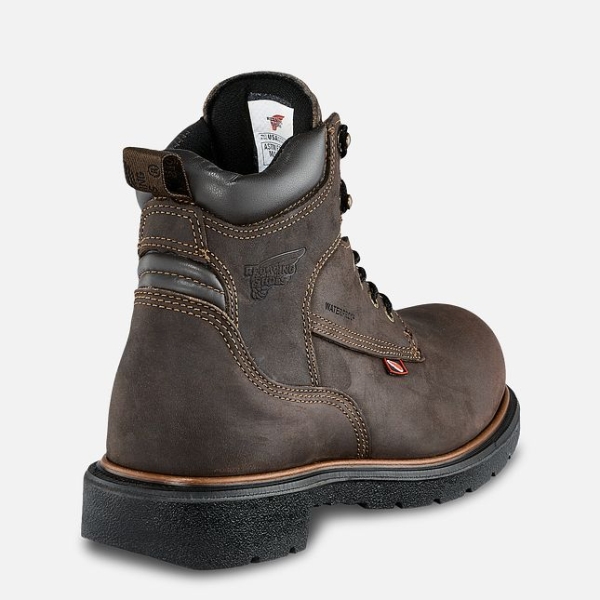 Men's Red Wing Dynaforce® 6-inch Insulated, Waterproof Safety Shoes Brown | NZ0651YCP