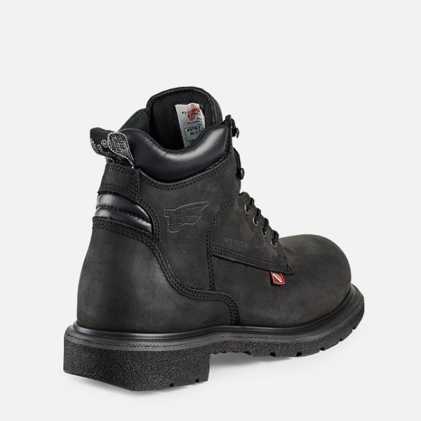 Men's Red Wing Dynaforce® 6-inch Waterproof Safety Shoes Black | NZ6094APZ