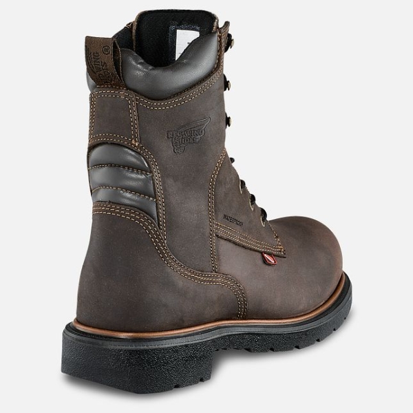 Men's Red Wing Dynaforce® 8-inch Insulated Waterproof Shoes Brown | NZ9807VXH