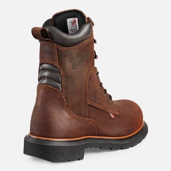 Men's Red Wing Dynaforce® 8-inch Waterproof Work Boots Brown | NZ1945PWX