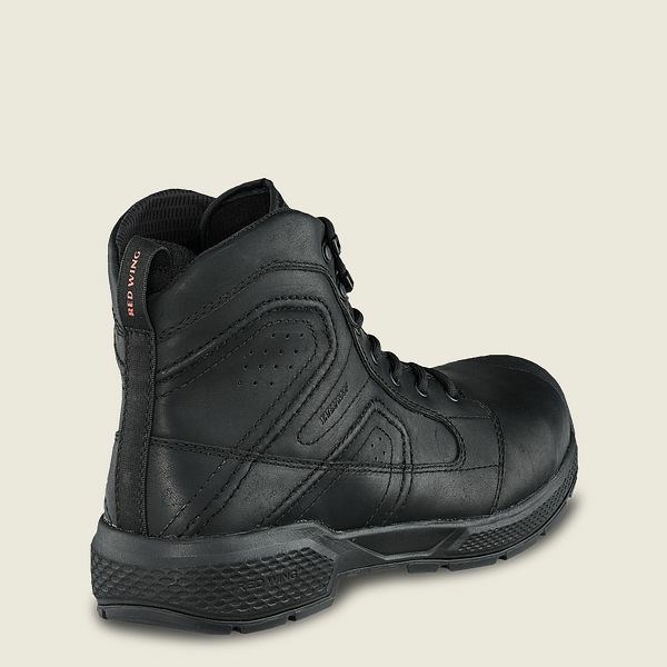 Men's Red Wing Exos Lite 6-inch Waterproof Safety Toe Boots Black | NZ1456TFH