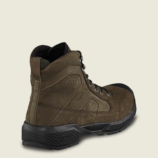 Men's Red Wing Exos Lite 6-inch Waterproof Soft Toe Boot Work Boots Brown | NZ3058TAH