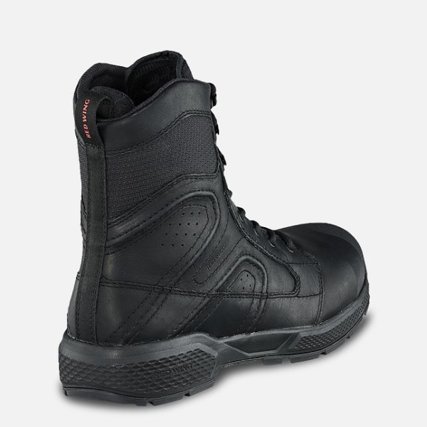 Men's Red Wing Exos Lite 8-inch, CSA Waterproof Shoes Black | NZ3684ALH