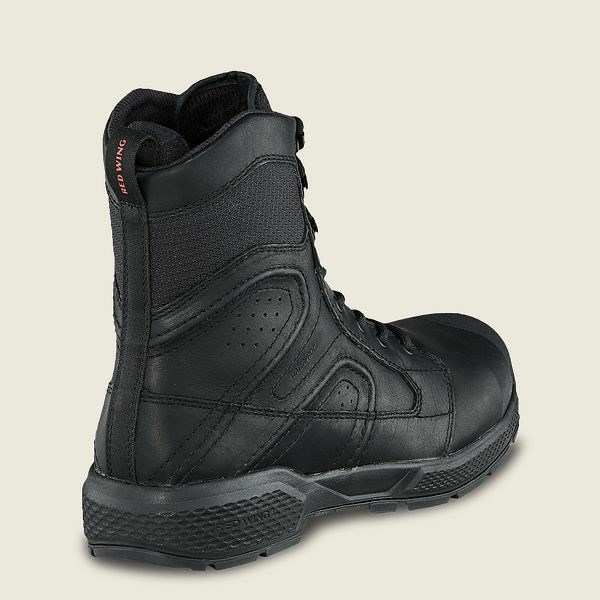 Men's Red Wing Exos Lite 8-inch Waterproof, CSA Safety Toe Boots Black | NZ3956PDQ