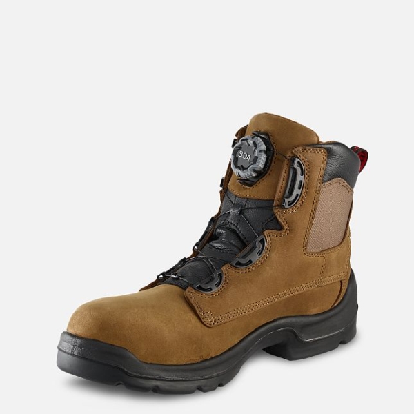 Men's Red Wing Flexbond 6-inch BOA® Waterproof Work Boots Brown | NZ0591HAX