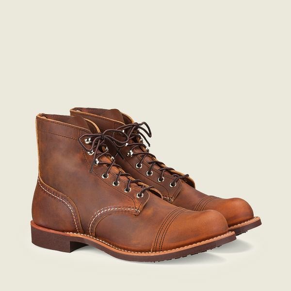Men's Red Wing Iron Ranger 6-Inch Boot Heritage Boots Brown | NZ4982WAL
