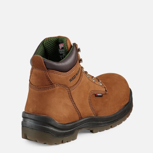 Men's Red Wing King Toe® 6-inch Insulated, Waterproof Work Boots Brown | NZ0384QAK