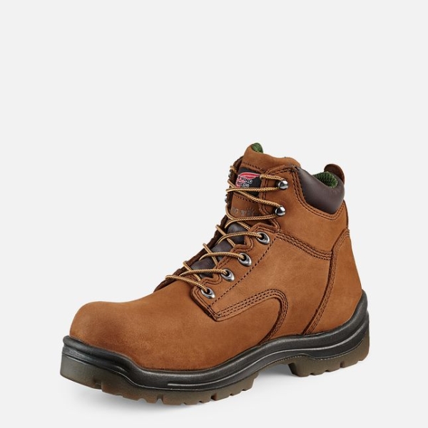 Men's Red Wing King Toe® 6-inch Insulated, Waterproof Work Boots Brown | NZ0384QAK