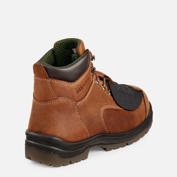 Men's Red Wing King Toe® 6-inch Metguard Safety Shoes Brown | NZ0645FNS