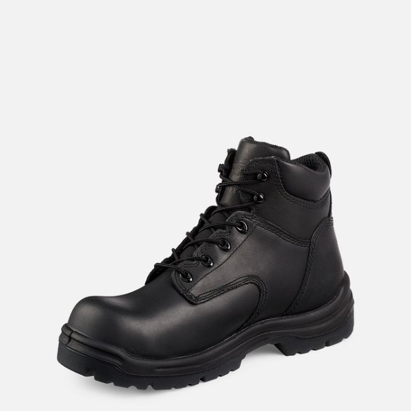 Men's Red Wing King Toe® 6-inch Safety Shoes Black | NZ8164WMG