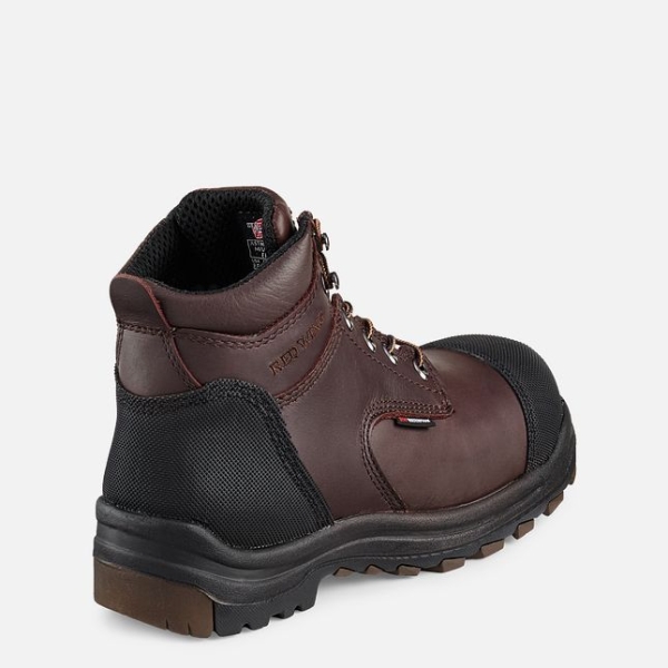 Men's Red Wing King Toe® 6-inch Waterproof CSA Work Shoes Brown | NZ3845SAP