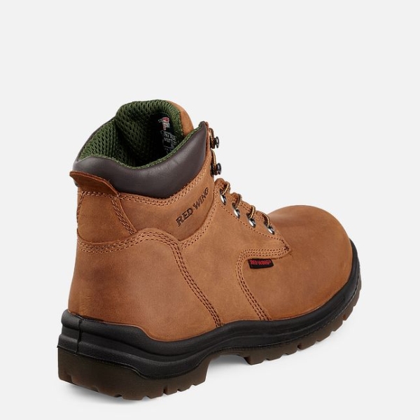 Men's Red Wing King Toe® 6-inch Work Boots Brown | NZ5632PAF