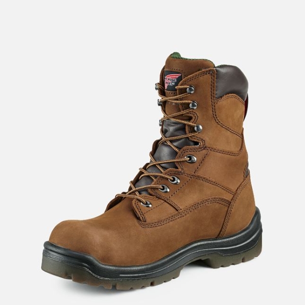 Men's Red Wing King Toe® 8-inch Insulated, Waterproof Safety Shoes Brown | NZ8721KBE