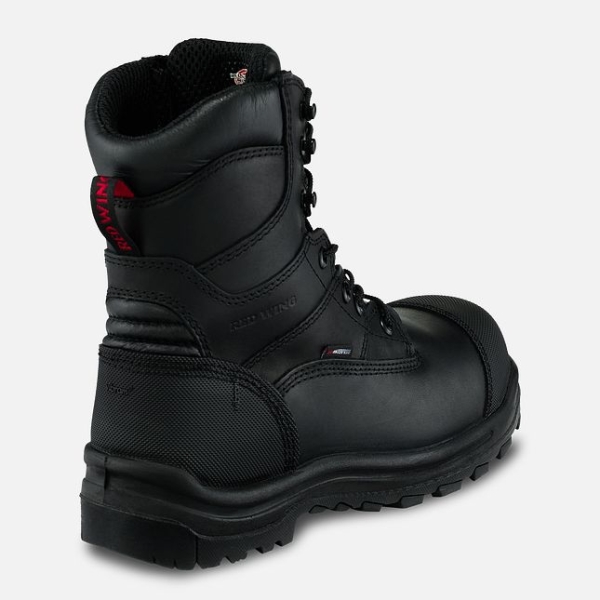 Men's Red Wing King Toe® 8-inch Waterproof CSA Work Shoes Black | NZ8546FQP