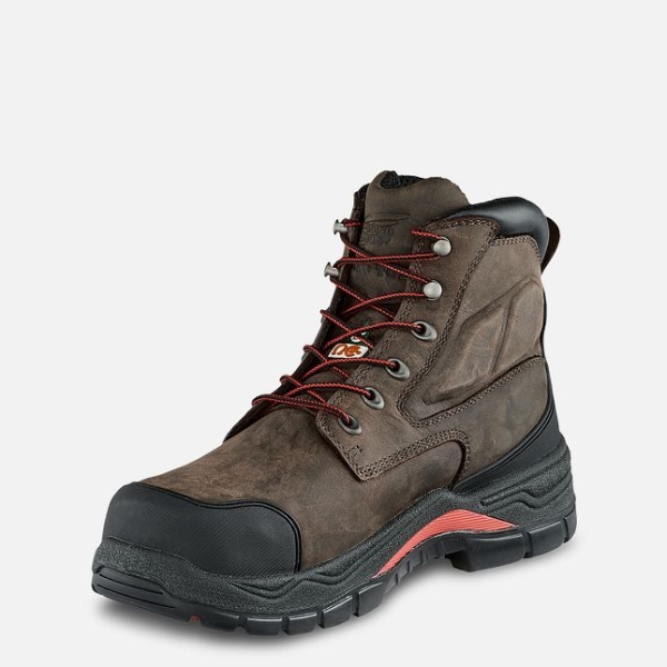 Men's Red Wing King Toe® Adc 6-inch Insulated CSA Waterproof Shoes Brown | NZ2681SAK