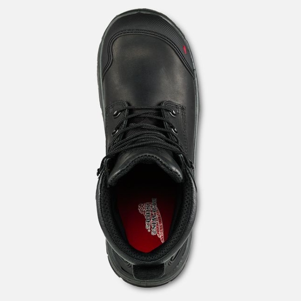 Men's Red Wing King Toe® Adc 6-inch Waterproof Shoes Black | NZ7390THZ