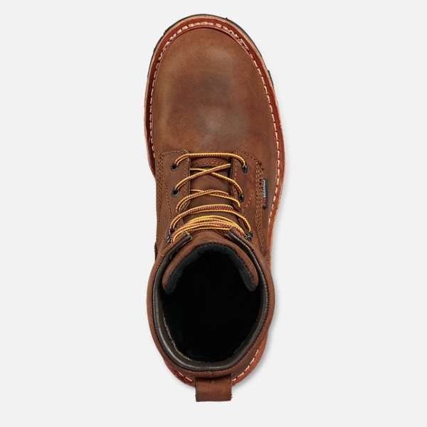 Men's Red Wing Loggermax 9-inch Waterproof Shoes Brown | NZ4219UWE