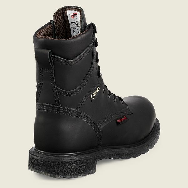 Men's Red Wing SuperSole 2.0 8-inch Insulated, Waterproof CSA Safety Toe Boots Black | NZ2735RHV