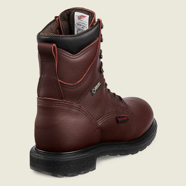 Men's Red Wing SuperSole 2.0 8-inch Insulated, Waterproof Soft Toe Boot Work Boots Brown | NZ6158RFT