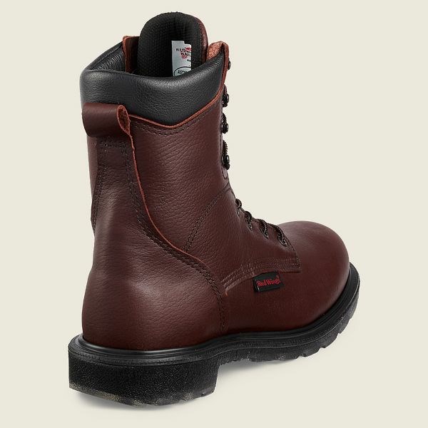 Men's Red Wing SuperSole 2.0 8-inch Safety Toe Boots Brown | NZ7196BFP