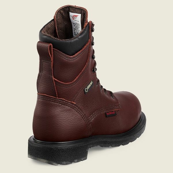 Men's Red Wing SuperSole 2.0 8-inch Waterproof CSA Safety Toe Boot Work Boots Brown | NZ6341CUT