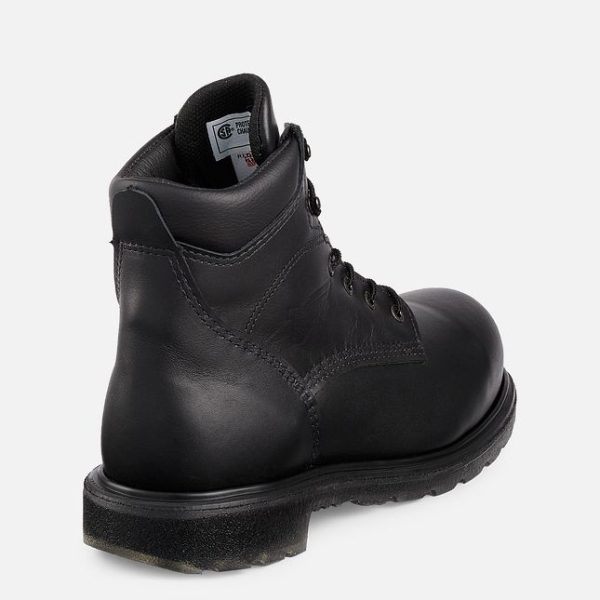 Men's Red Wing Supersole® 2.0 6-inch CSA Work Shoes Black | NZ2370ADJ