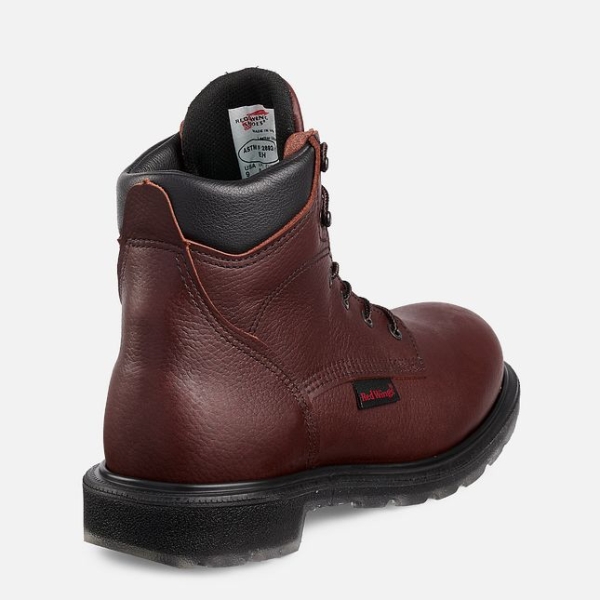 Men's Red Wing Supersole® 2.0 6-inch Safety Shoes Brown | NZ5210HWR