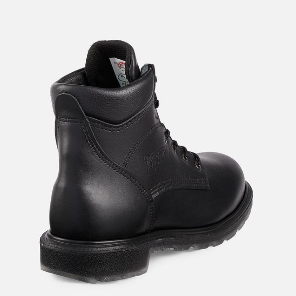 Men's Red Wing Supersole® 2.0 6-inch Work Boots Black | NZ5672CPL