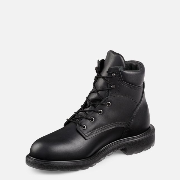 Men's Red Wing Supersole® 2.0 6-inch Work Boots Black | NZ5672CPL