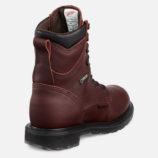 Men's Red Wing Supersole® 2.0 8-inch Waterproof Work Boots Brown | NZ0437AEP