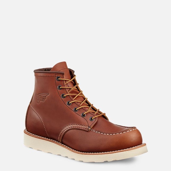 Men\'s Red Wing Traction Tred 6-inch Work Boots Brown | NZ9346HYO