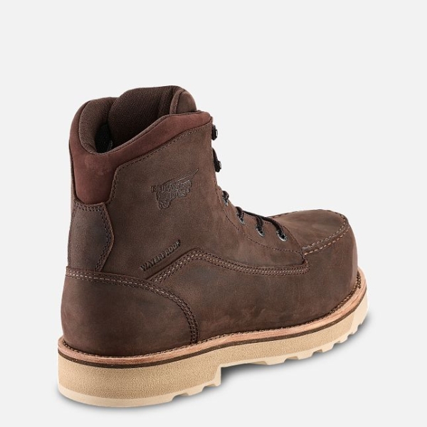 Men's Red Wing Traction Tred Lite Traction Tred Lite 6-inch Safety Shoes Brown | NZ6543GXR