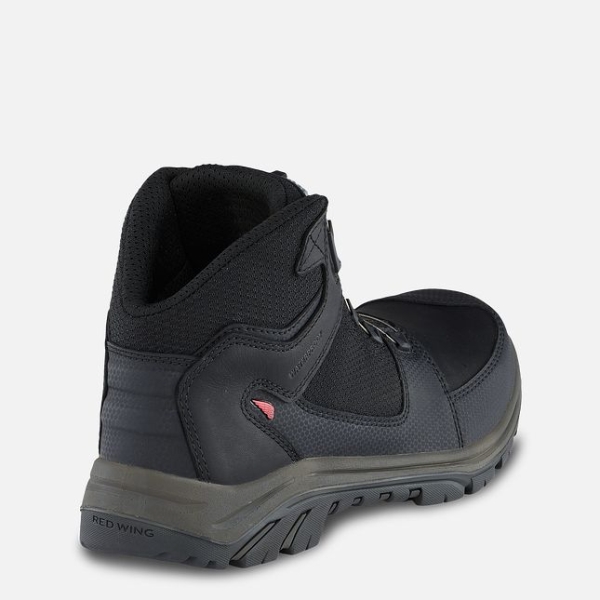 Men's Red Wing Tradesman 5-inch Hiker Waterproof Shoes Black | NZ6498TJI