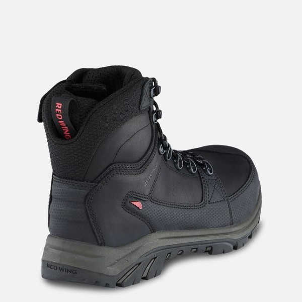 Men's Red Wing Tradesman 6-inch Side-Zip Waterproof Shoes Black | NZ1354OWL