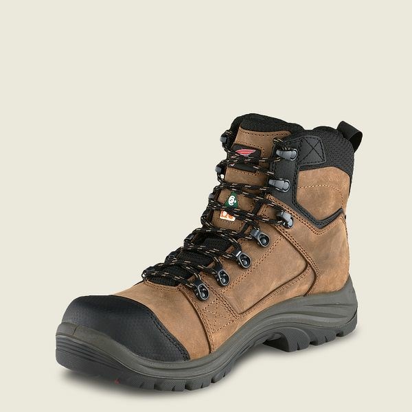 Men's Red Wing Tradesman 6-inch Waterproof CSA Safety Toe Boots Black | NZ9731NZM