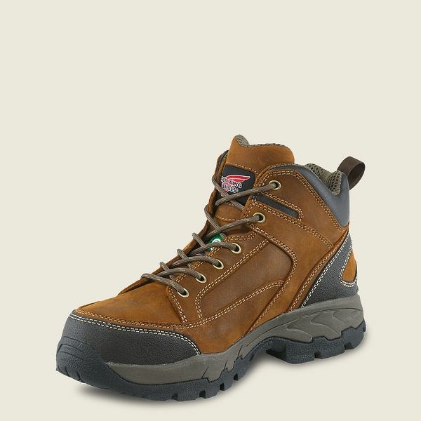 Men's Red Wing TruHiker 5-inch CSA Safety Toe Hiking Boots Grey | NZ7921GDV